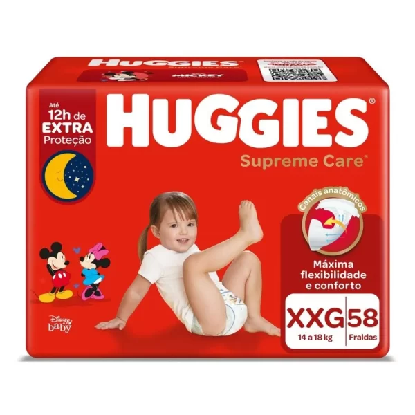 Fralda Huggies Supreme Care Xxg 58 Unidades